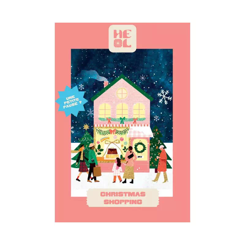 Mini puzzel Kerstinkopen – Heol – 99 stukjes