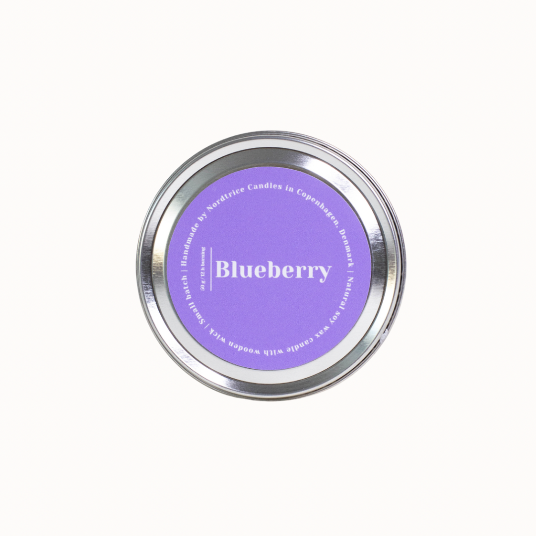 Geurkaars van sojawas | Blauwe bes