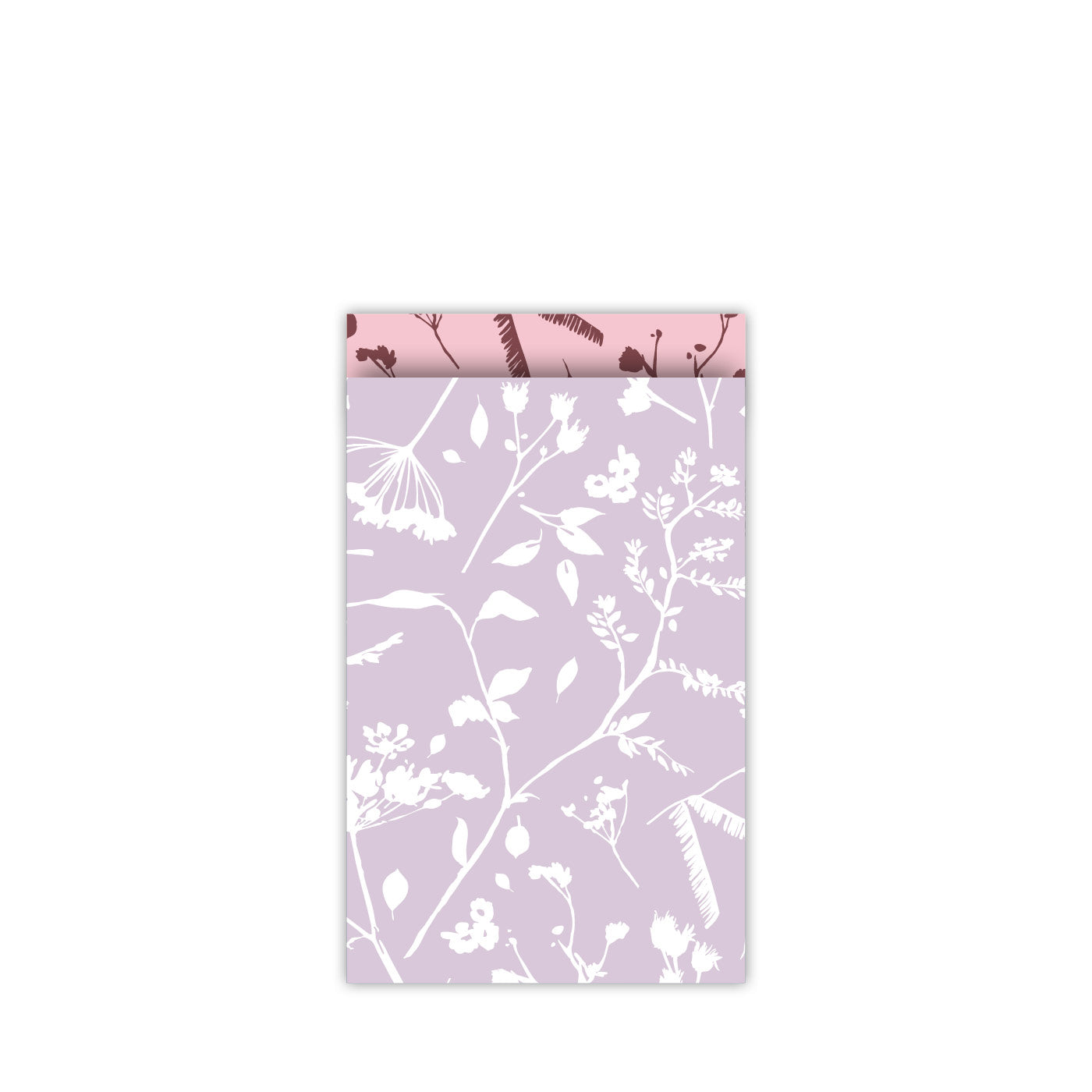 Cadeauzakje | Leaves - Lila | M - 10 stuks