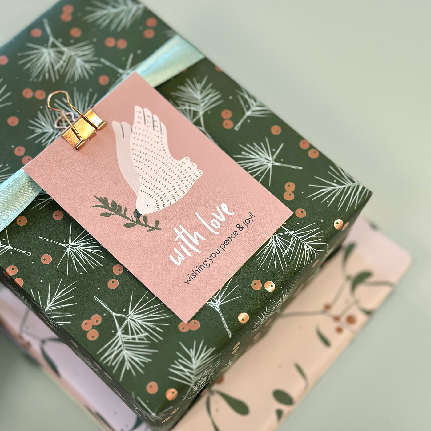 Inpakpapier Berries & Branches - groen