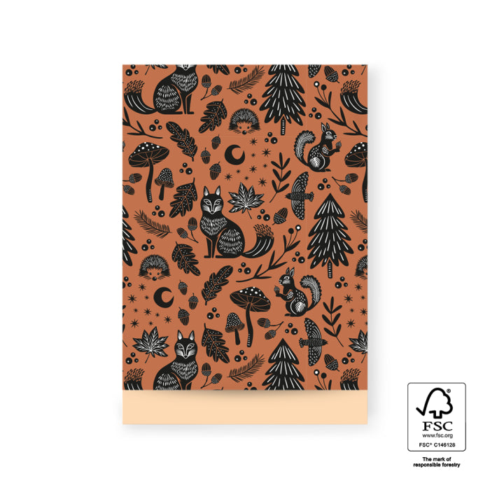 Cadeauzakjes - Nature Animals Cognac | L - 10 stuks