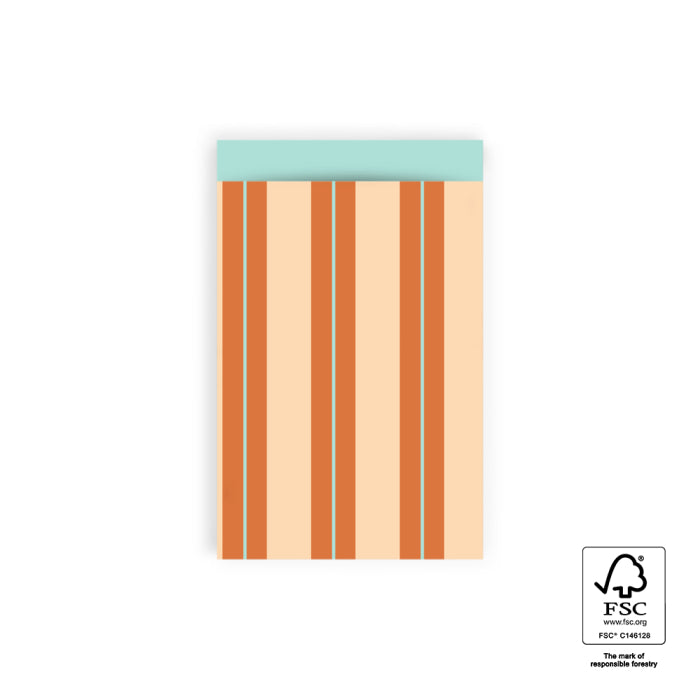 Cadeauzakjes - Stripe Chalk Peach | M - 10 stuks