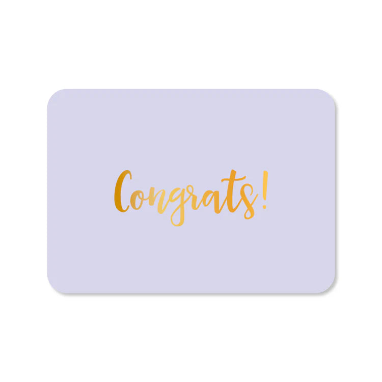 Kaart | Congrats! (met goudfolie)