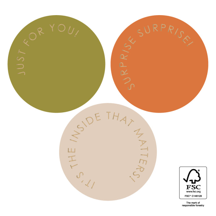 Stickers Multi - Modern Gold Calm | 6 stuks