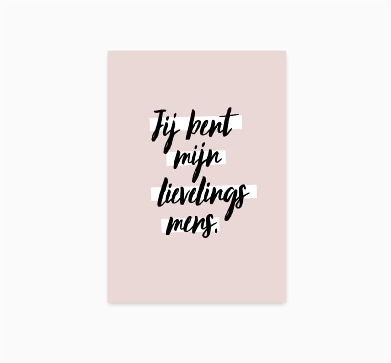 Kaart | Lievelings mens