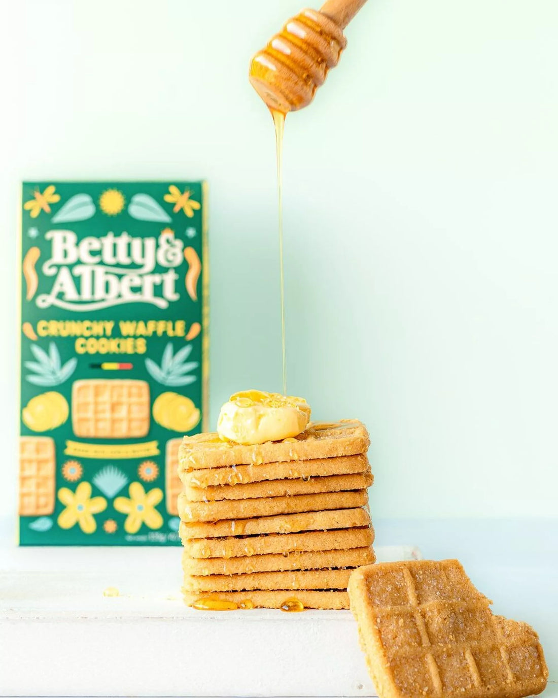 Knapperige Belgische wafelkoekjes