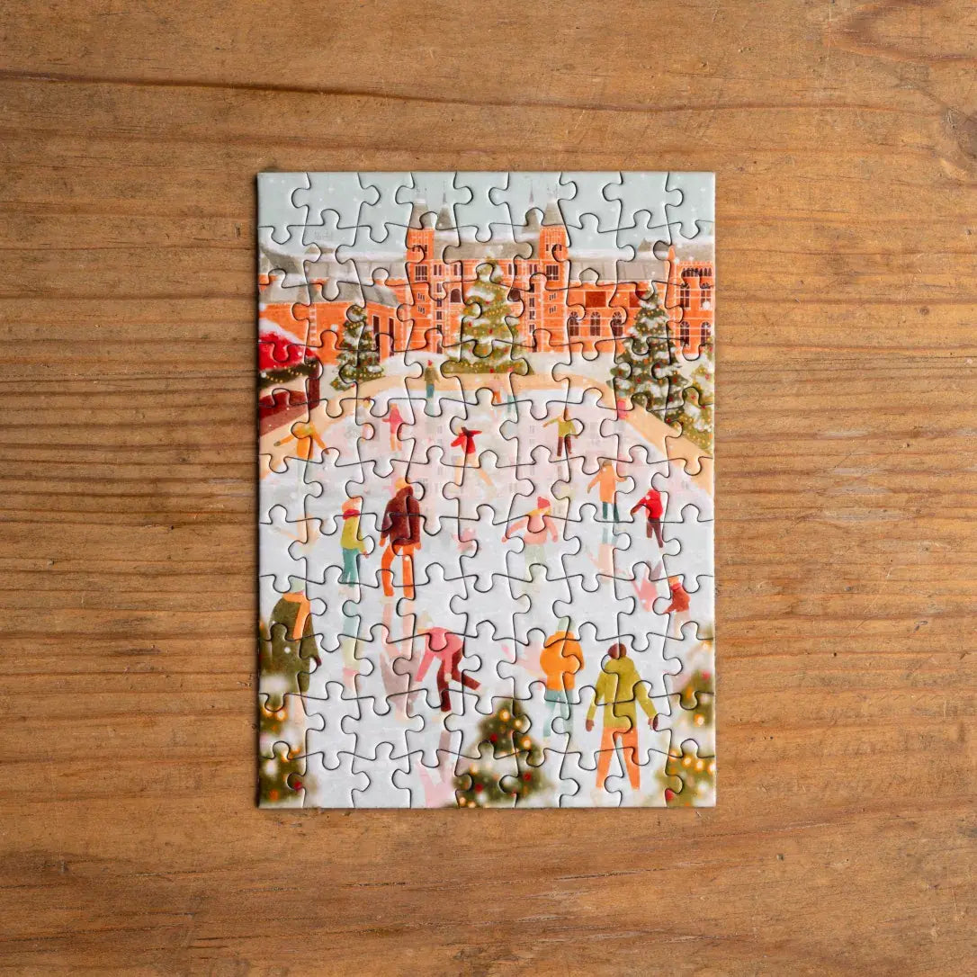 Mini-puzzel Schaatsen – Trevell – 99 stukjes