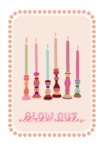 kaart | Blow out the candles