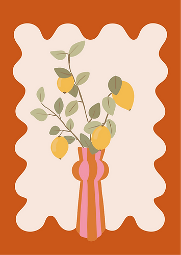 kaart | Citroentak vaas