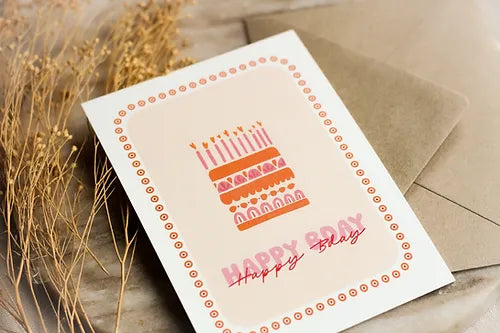 kaart | Happy Bday taart