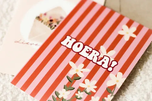 kaart | Hoera bloemen