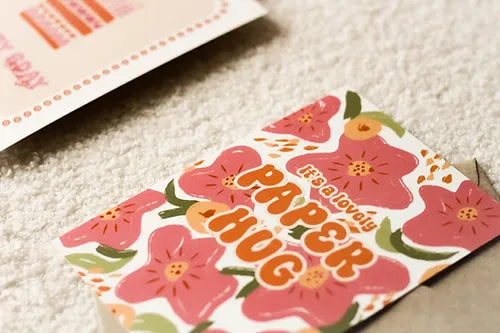 kaart | Paper hug bloemen