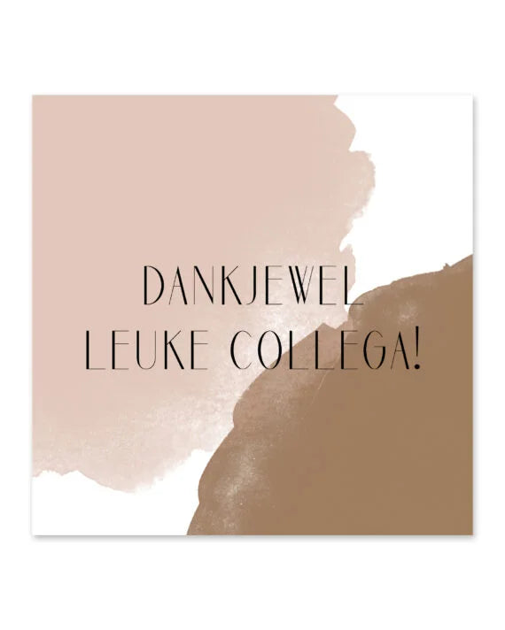 Mini-Kaart Dankjewel Leuke Collega!