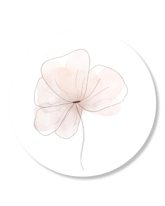 Sticker Klaproos | 5 Stuks