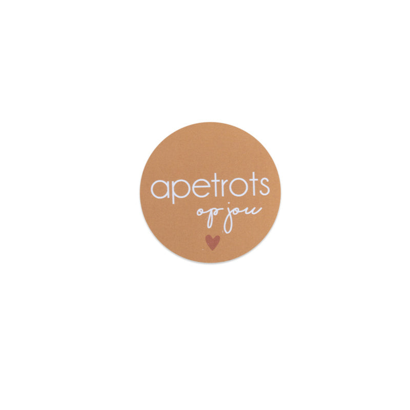 Sticker | Apetrots op jou | 5 stuks