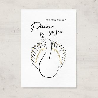 Kaart | Zo trots als een pauw