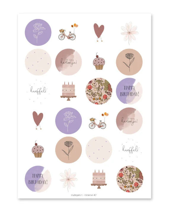 Stickervel | Lila