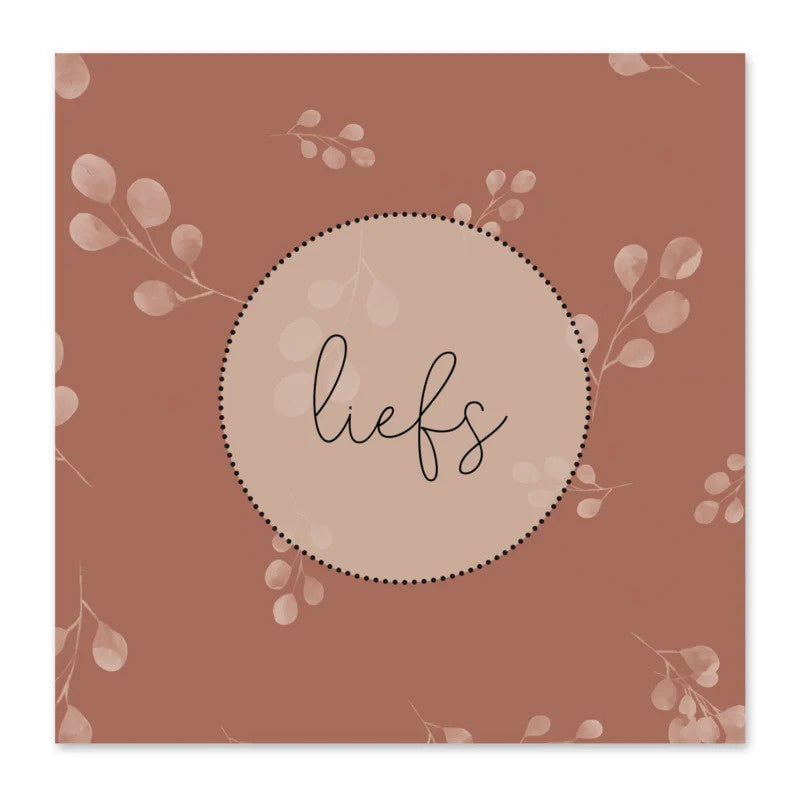 mini kaart Liefs bloem