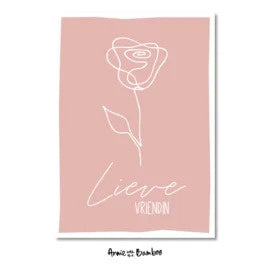 Kaart | Lieve vriendin