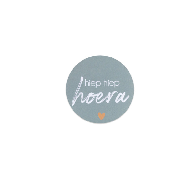 Sticker | Hiep hiep hoera | 5 stuks