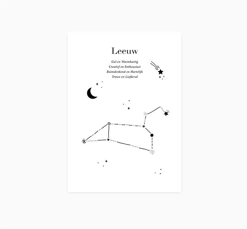 Kaart | Sterrenbeeld | Leeuw