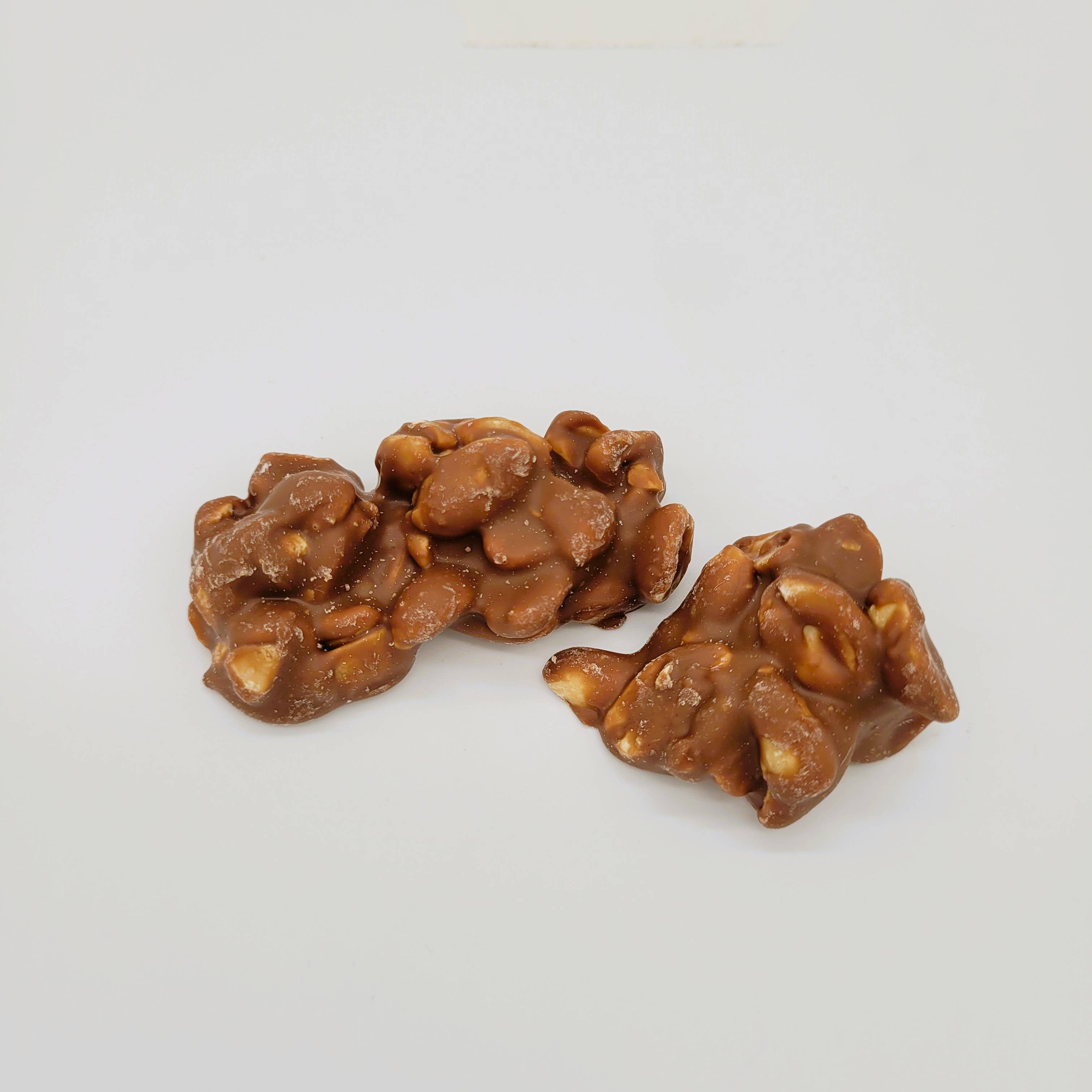 Clusters van Belgische chocolade-appeltaart