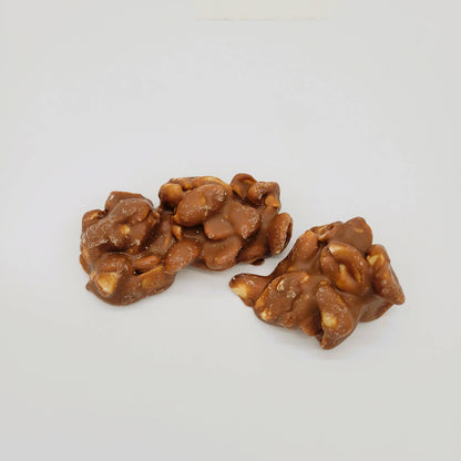 Clusters van Belgische chocolade-appeltaart