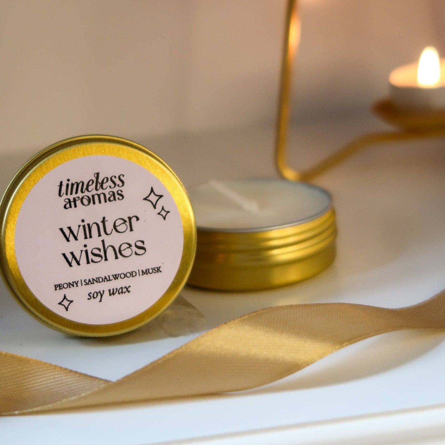 Mini kaars Winter Wishes