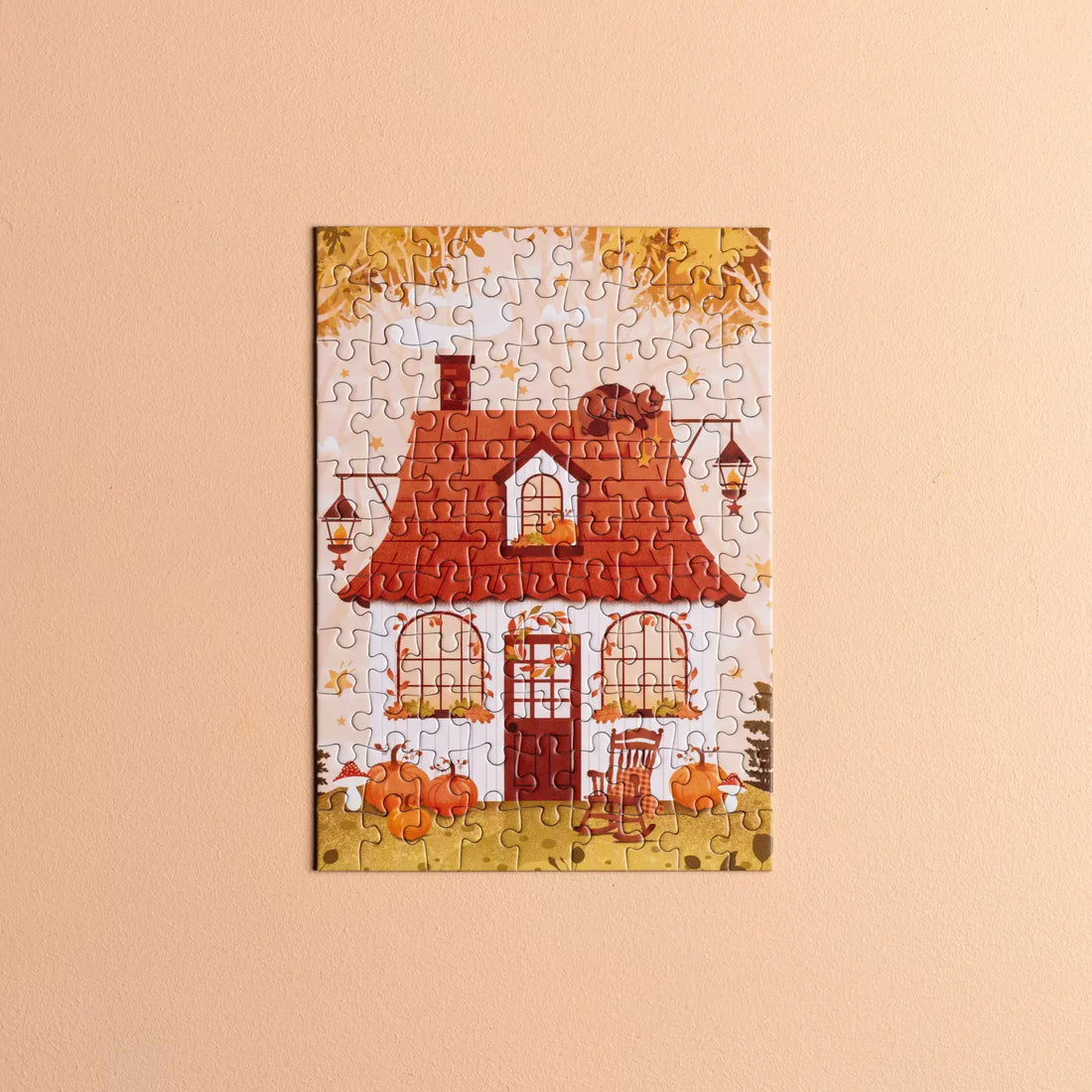 Mini puzzel Herfsthuisje