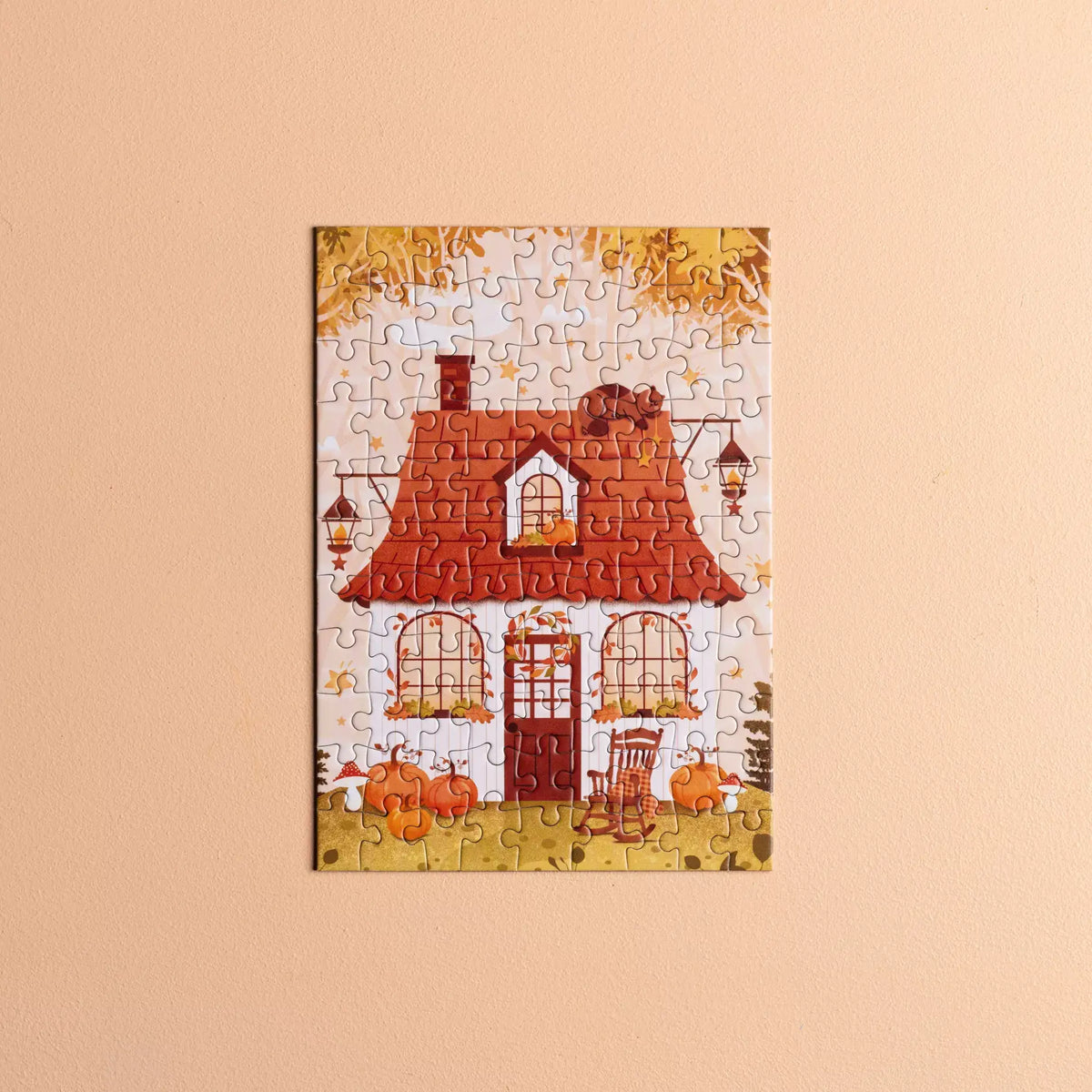 Mini puzzel Herfsthuisje