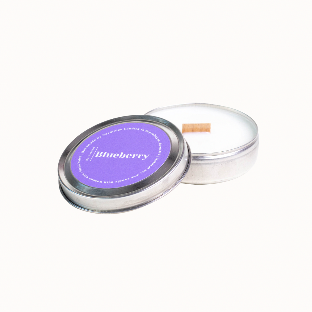 Geurkaars van sojawas | Blauwe bes