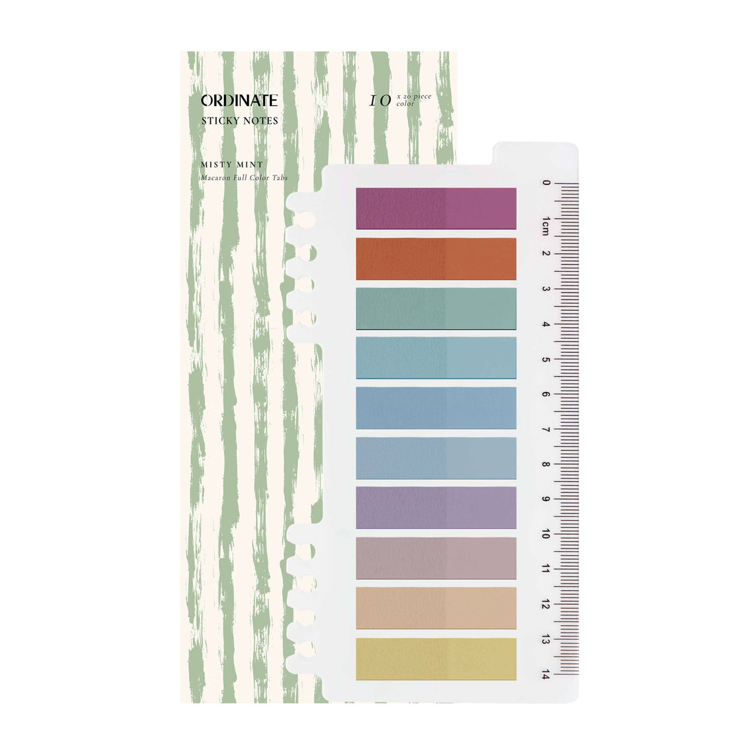 Misty Mint transparante notes en tabs