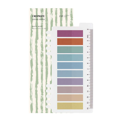 Misty Mint transparante notes en tabs