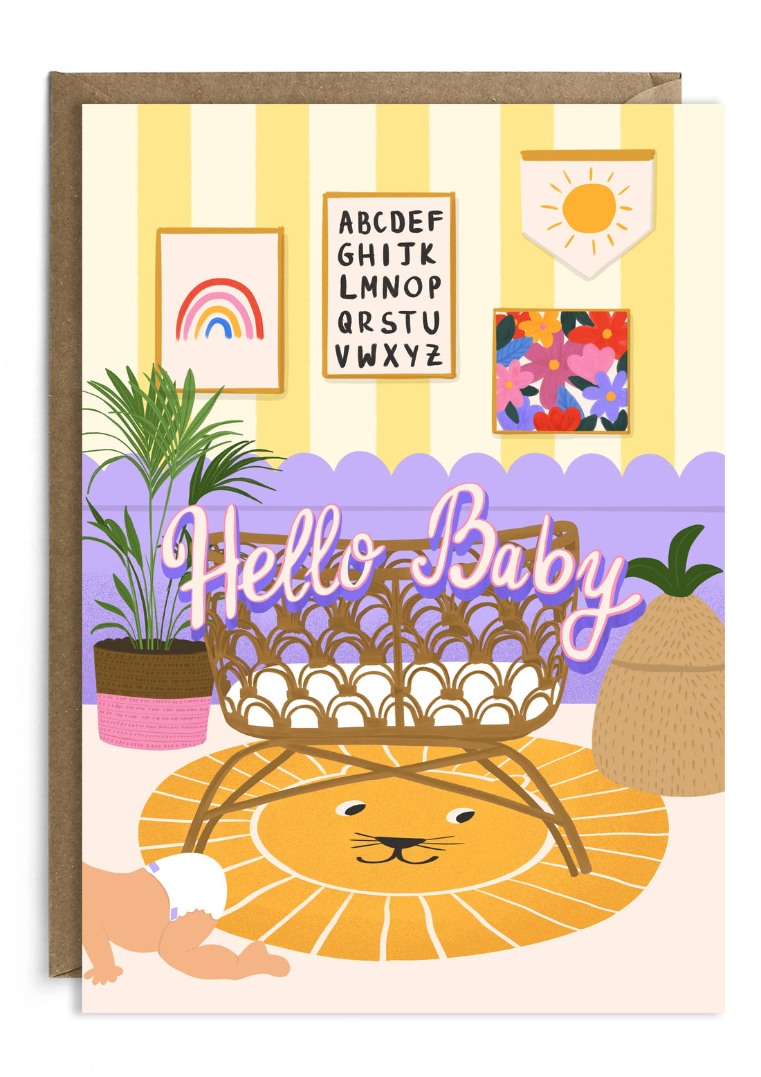 Bright New Baby Card | Gender-neutrale babykaart | Unisex