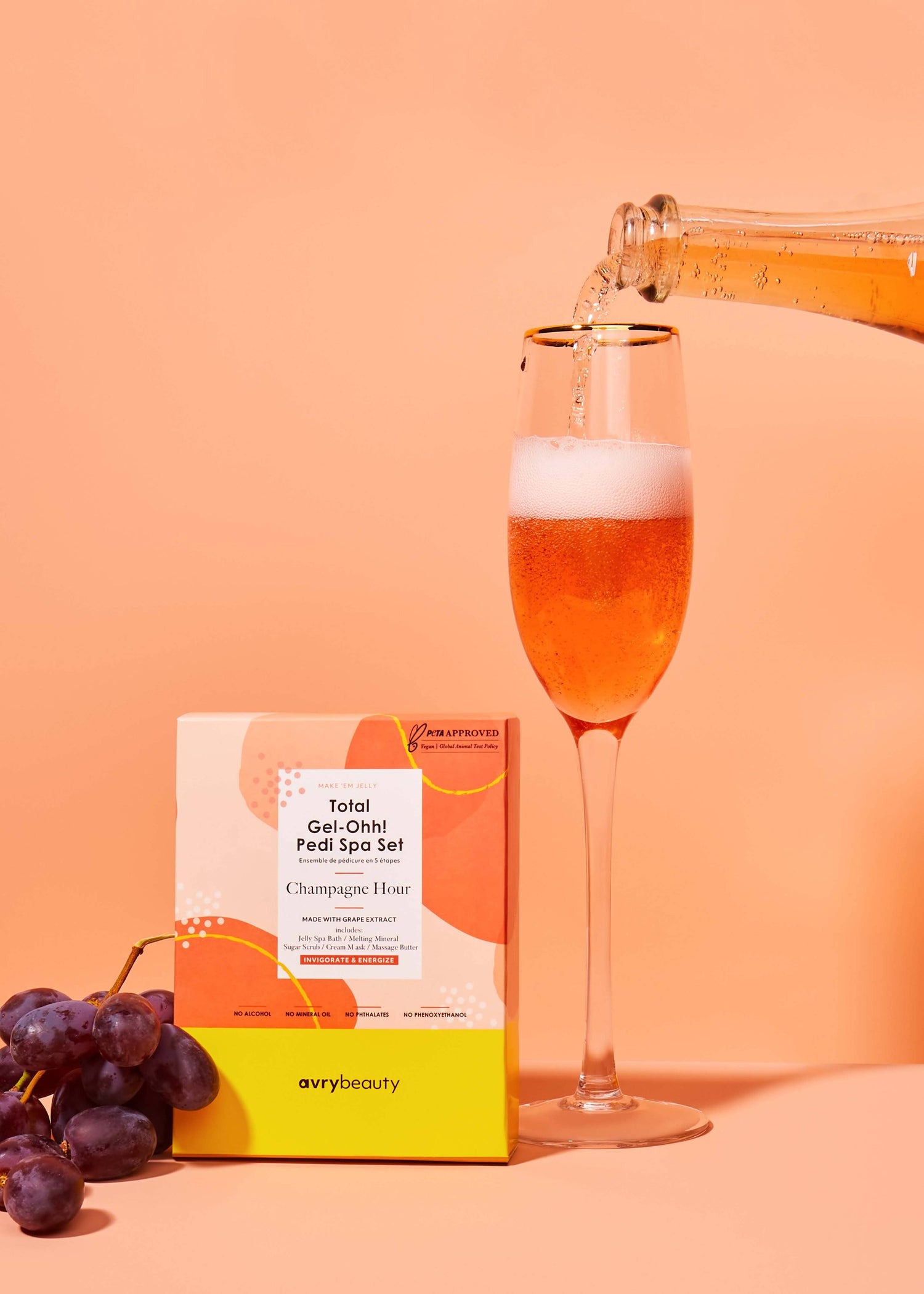 Gel-Ohh! Pedi Spa-set - Champagne hour