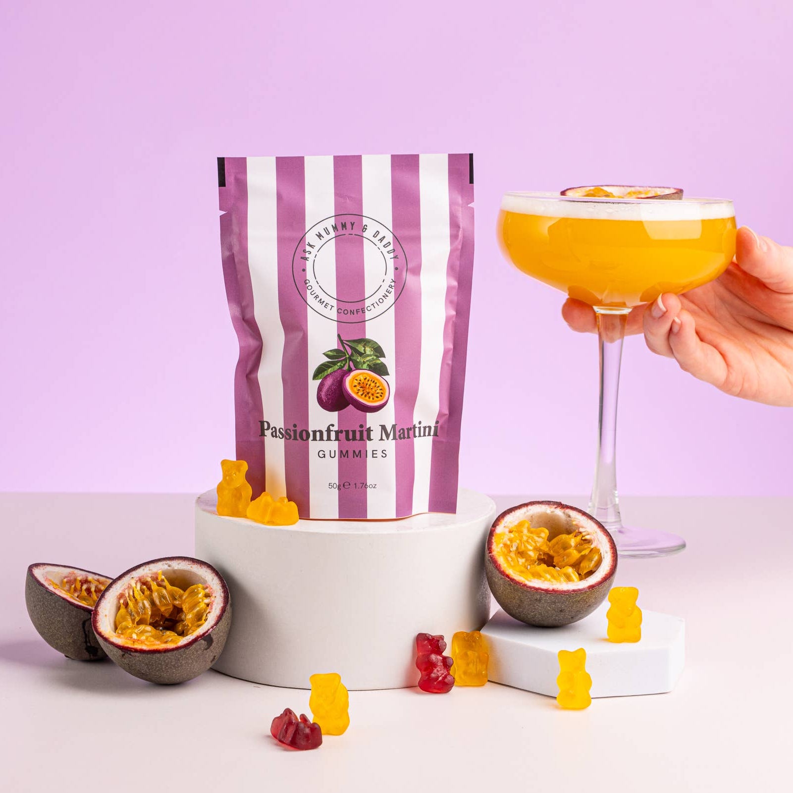 Passievrucht Martini Gummies | Ask mummy and daddy