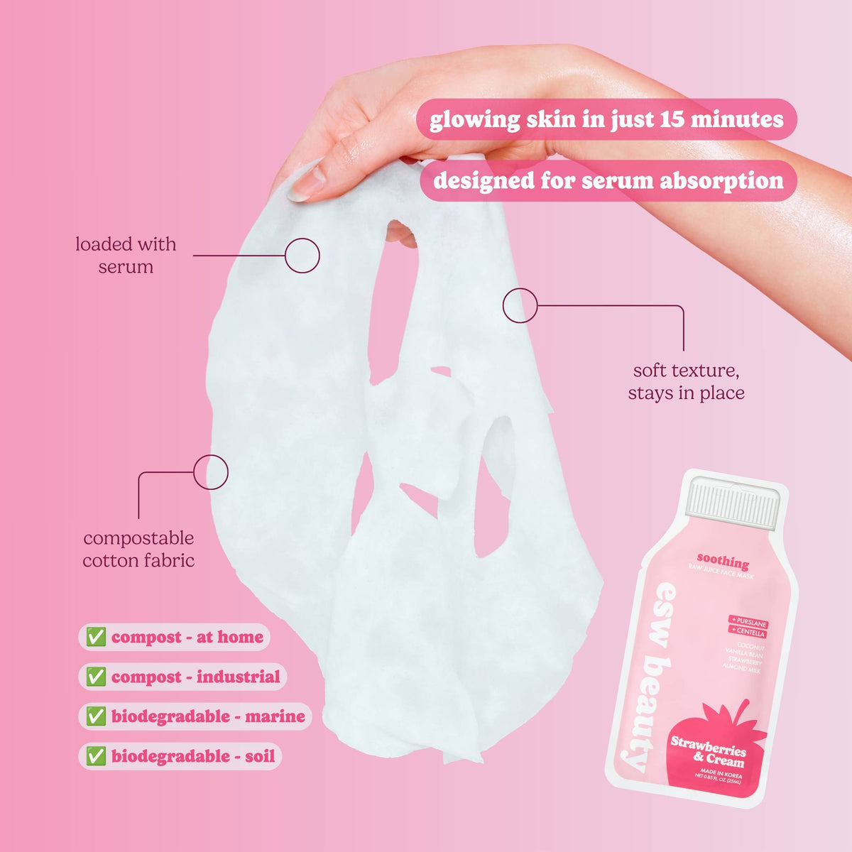 Masker Strawberry &amp; cream