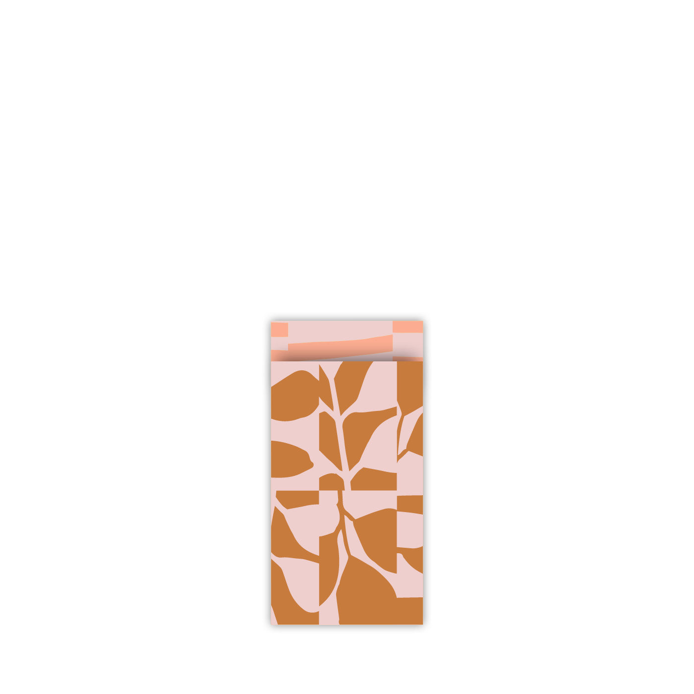 Abstract Botanics peach/roest | S - 10 stuks