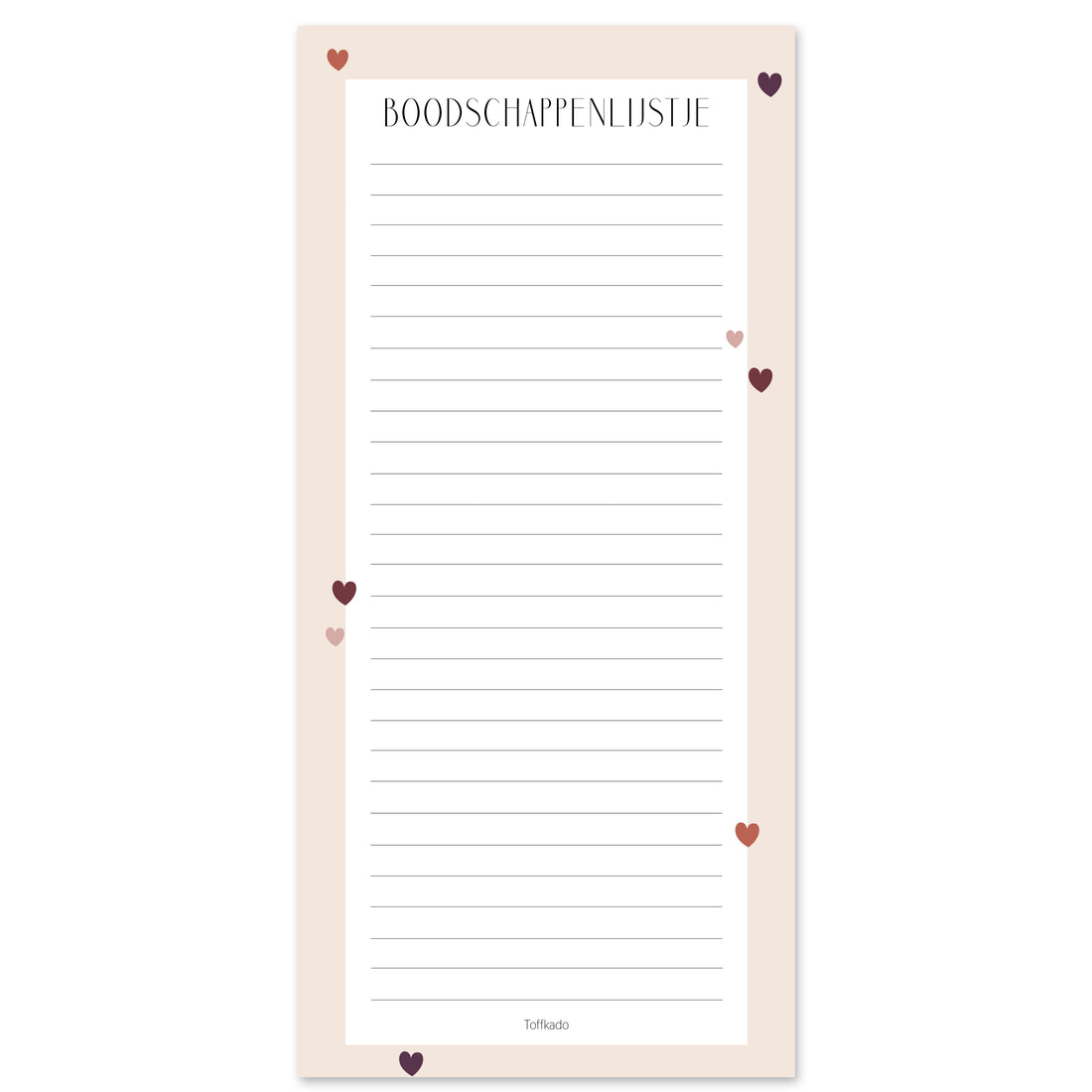 Boodschappenlijstje | Hartjes