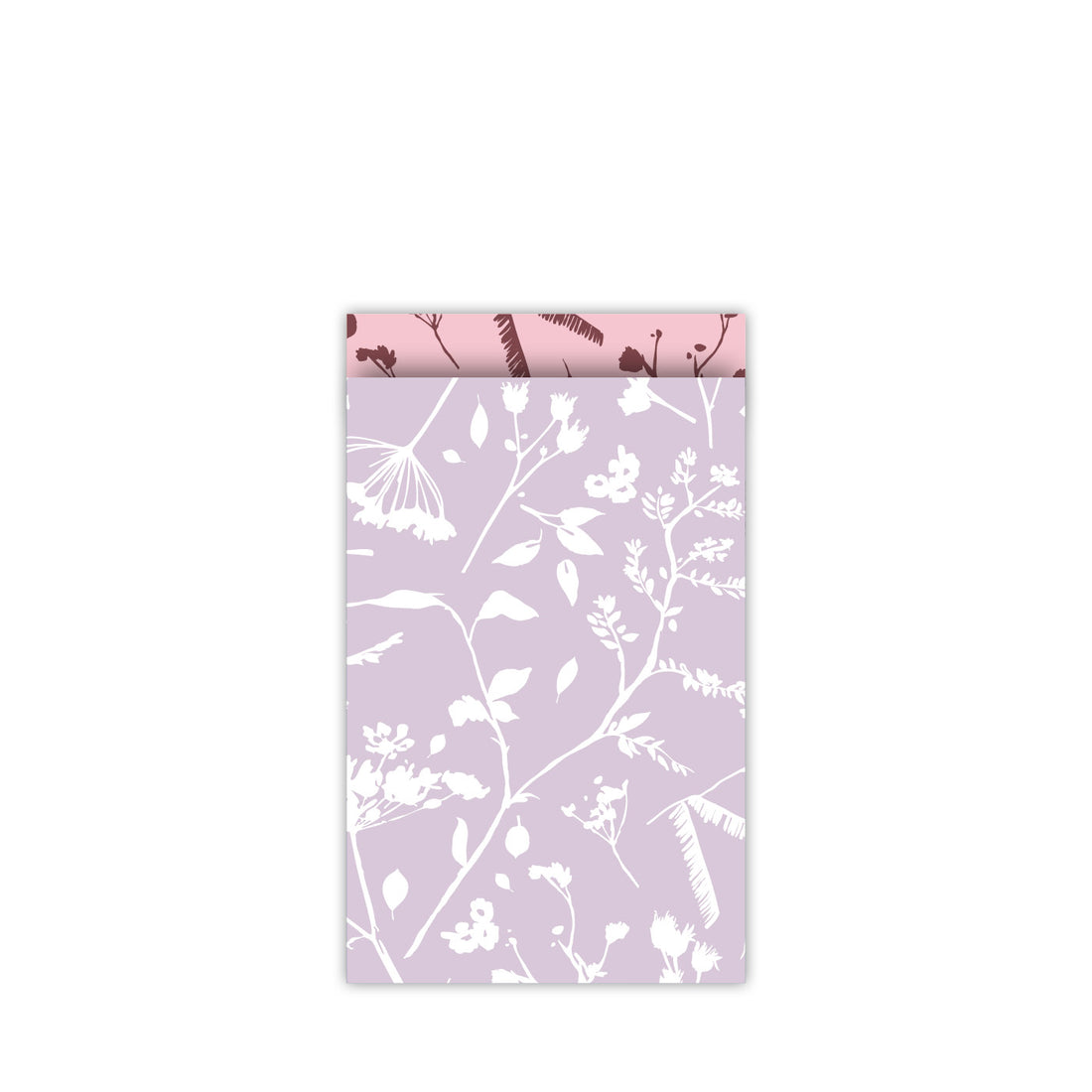 Cadeauzakje | Leaves - Lila | M - 10 stuks