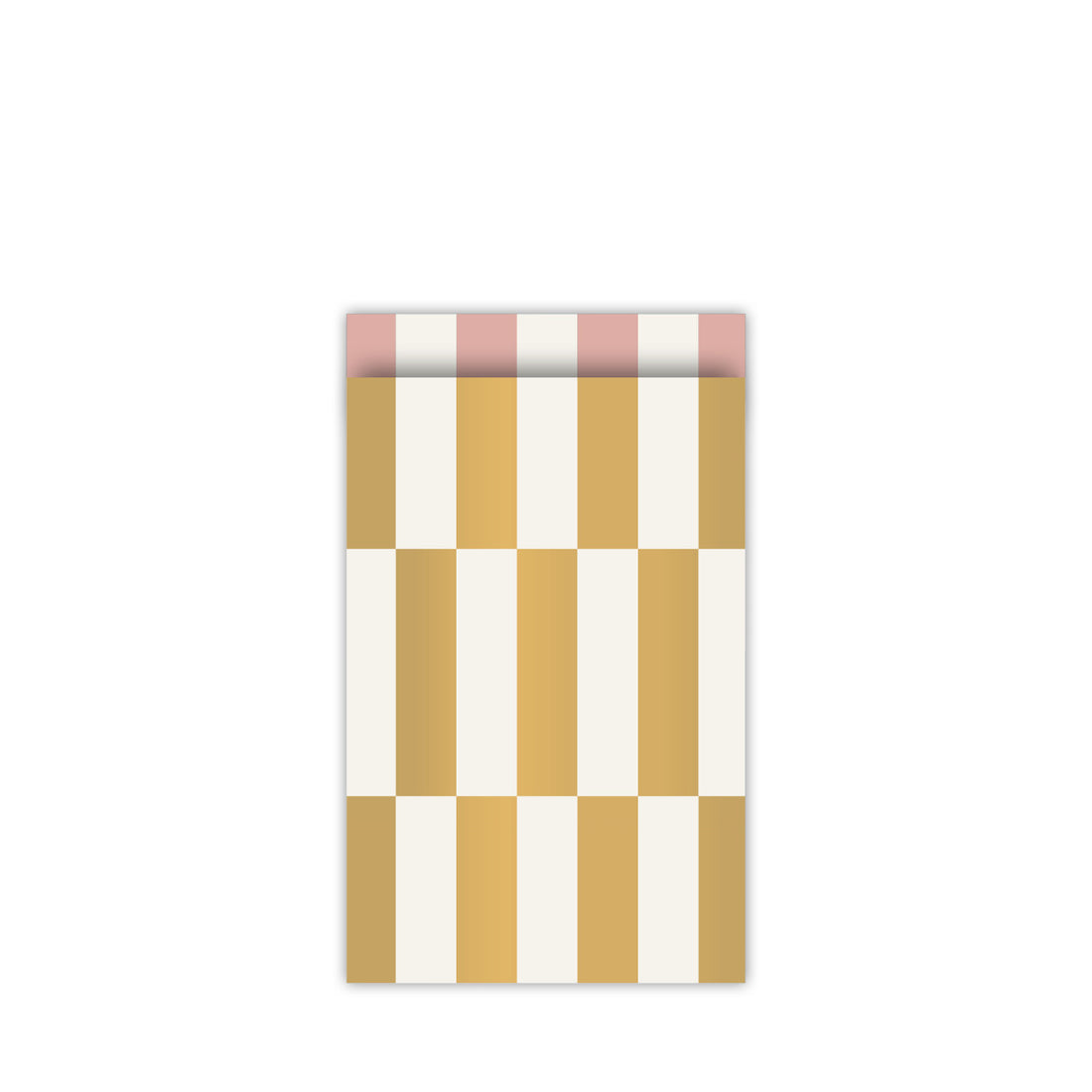Cadeauzakje | Colorblocking - Goud | M - 10 stuks