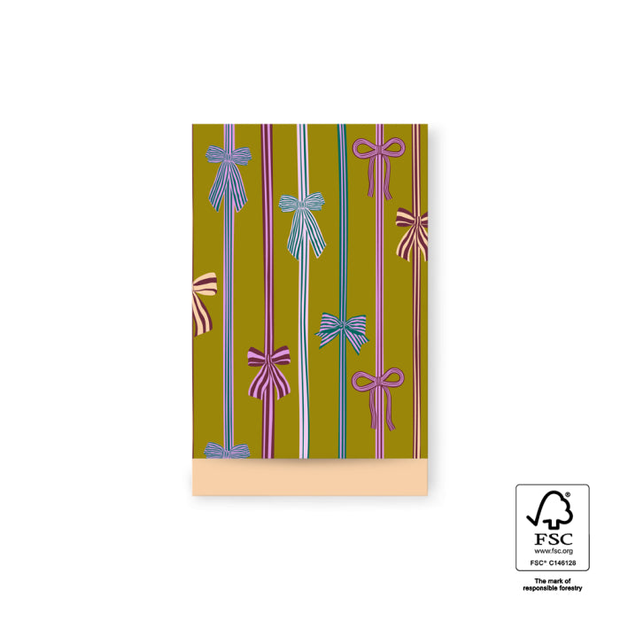 Cadeauzakjes - Bow Parade Olive | M - 10 stuks