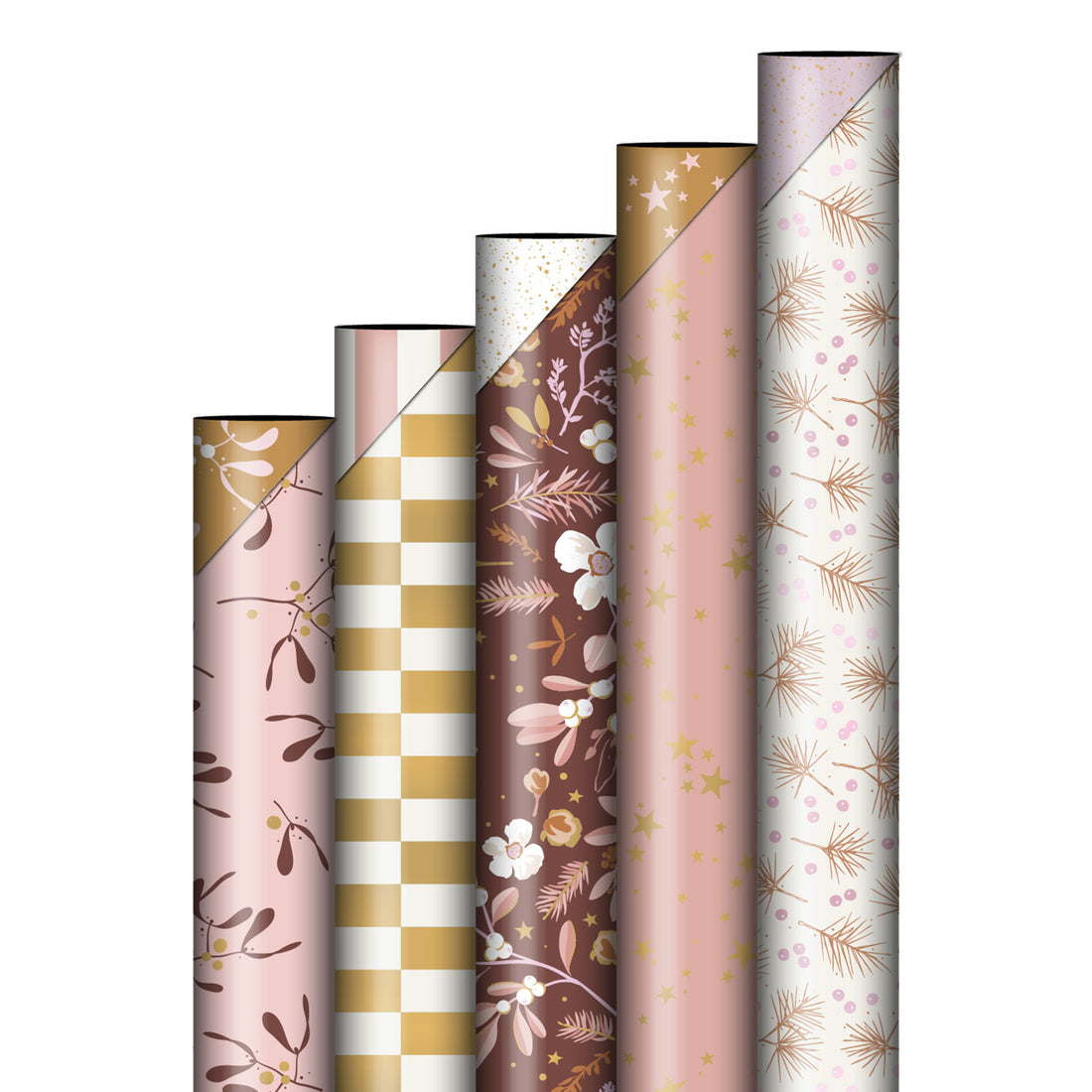 Inpakpapier Kerst | Lovely - 5 rollen