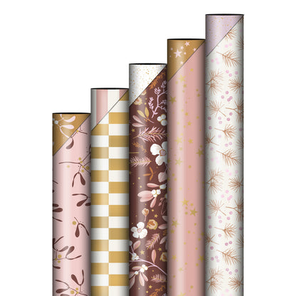 Inpakpapier Kerst | Lovely - 5 rollen
