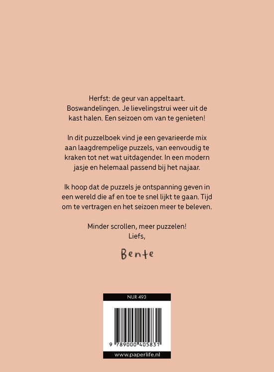 Het cozy puzzelboek voor knusse herfstdagen