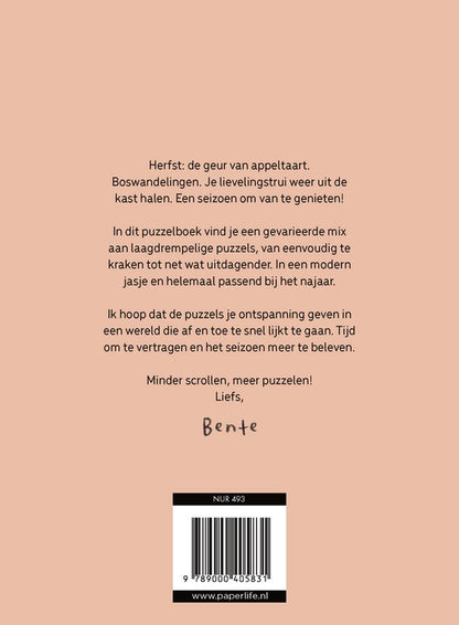 Het cozy puzzelboek voor knusse herfstdagen