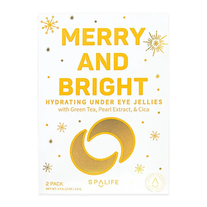 Holiday Merry &amp; Bright maskers voor onder de ogen - 2 paar