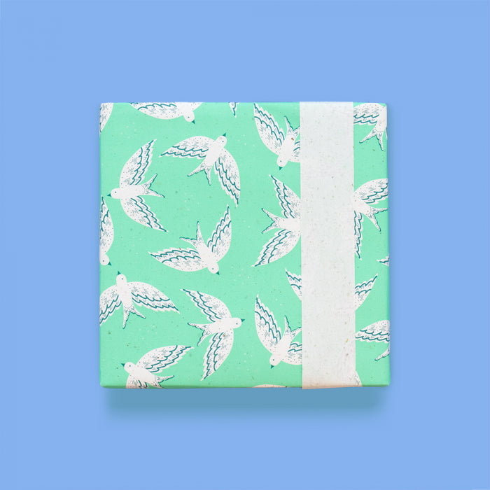 Inpakpapier | Birds Mint