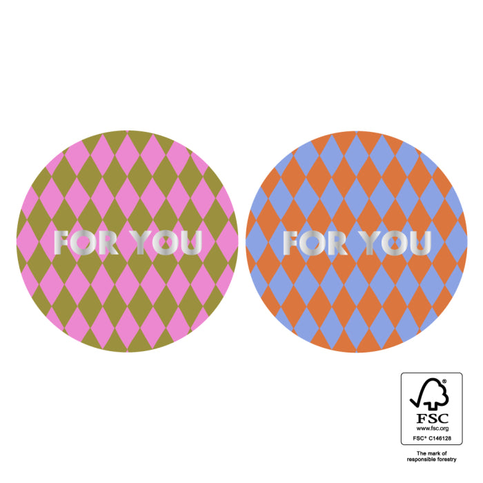 Stickers Duo - For You Harlequin | 6 stuks