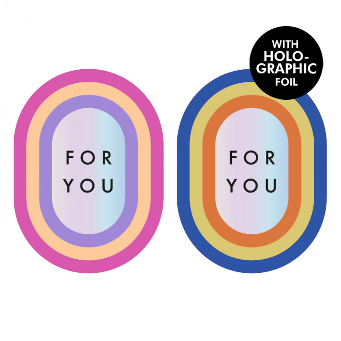 Stickers Duo | For You Holographic - 6 stuks